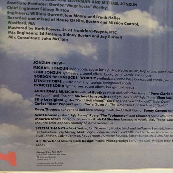 The Jonzun Crew – Down To Earth 1985 Vinyl Sealed 12" Hip Hop Electronic - Picture 5 of 10